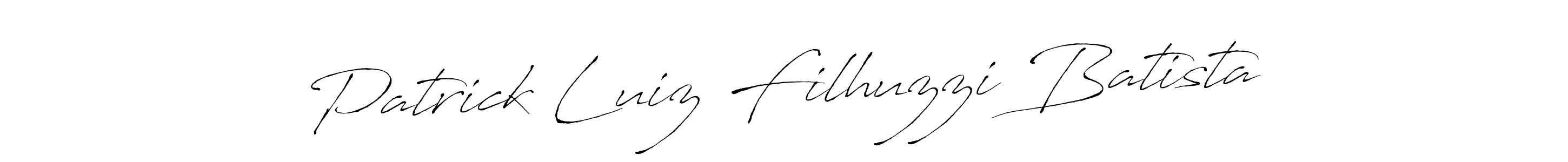 Antro_Vectra is a professional signature style that is perfect for those who want to add a touch of class to their signature. It is also a great choice for those who want to make their signature more unique. Get Patrick Luiz Filhuzzi Batista name to fancy signature for free. Patrick Luiz Filhuzzi Batista signature style 6 images and pictures png
