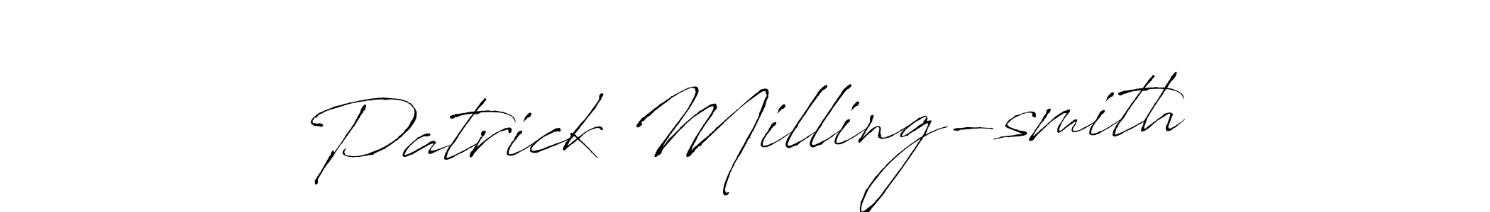 Antro_Vectra is a professional signature style that is perfect for those who want to add a touch of class to their signature. It is also a great choice for those who want to make their signature more unique. Get Patrick Milling-smith name to fancy signature for free. Patrick Milling-smith signature style 6 images and pictures png