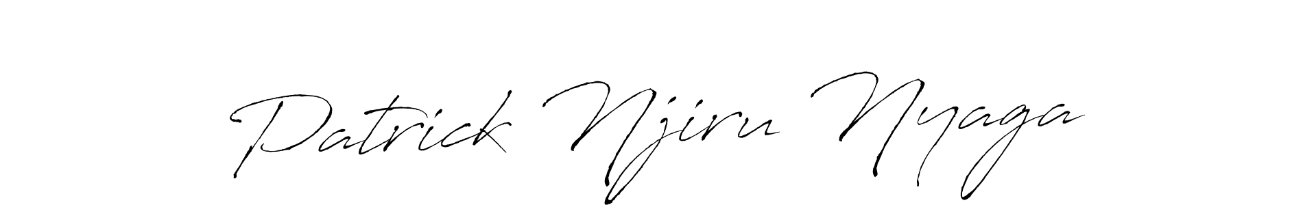 Create a beautiful signature design for name Patrick Njiru Nyaga. With this signature (Antro_Vectra) fonts, you can make a handwritten signature for free. Patrick Njiru Nyaga signature style 6 images and pictures png