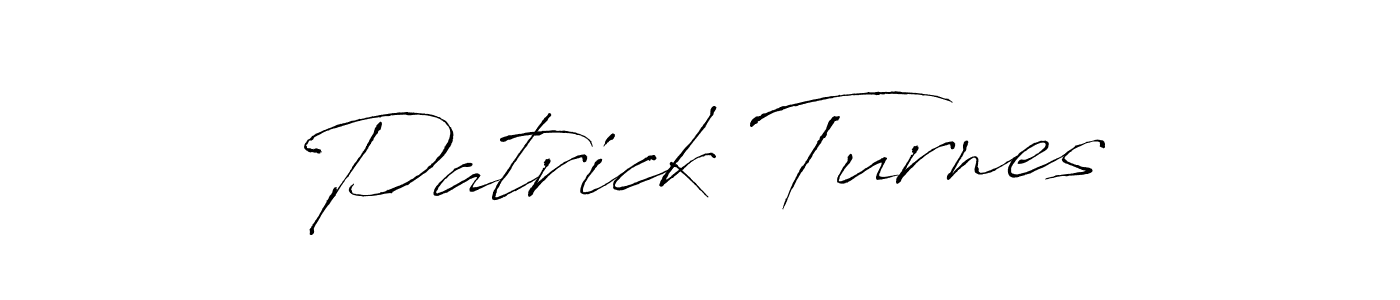 Make a beautiful signature design for name Patrick Turnes. With this signature (Antro_Vectra) style, you can create a handwritten signature for free. Patrick Turnes signature style 6 images and pictures png