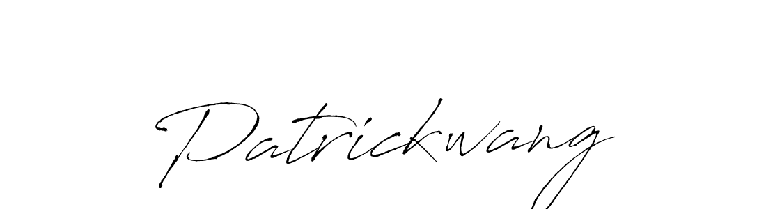 How to make Patrickwang name signature. Use Antro_Vectra style for creating short signs online. This is the latest handwritten sign. Patrickwang signature style 6 images and pictures png