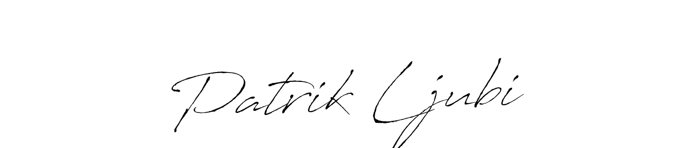 Create a beautiful signature design for name Patrik LjubiĆ. With this signature (Antro_Vectra) fonts, you can make a handwritten signature for free. Patrik LjubiĆ signature style 6 images and pictures png