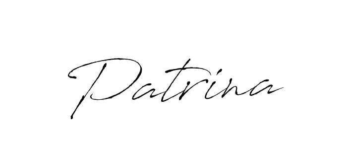 Make a beautiful signature design for name Patrina. With this signature (Antro_Vectra) style, you can create a handwritten signature for free. Patrina signature style 6 images and pictures png