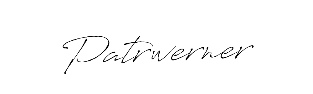 You should practise on your own different ways (Antro_Vectra) to write your name (Patrwerner) in signature. don't let someone else do it for you. Patrwerner signature style 6 images and pictures png