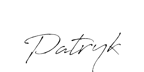 How to make Patryk signature? Antro_Vectra is a professional autograph style. Create handwritten signature for Patryk name. Patryk signature style 6 images and pictures png