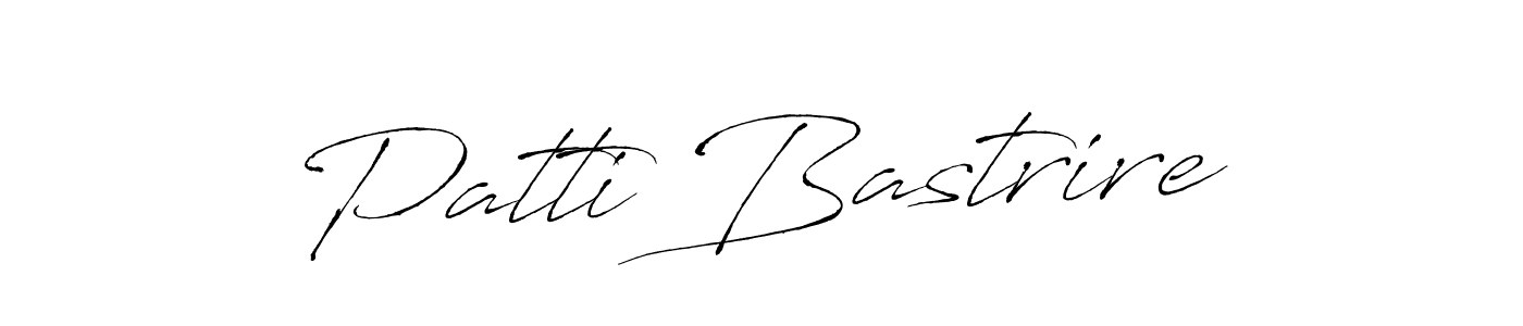 How to make Patti Bastrire name signature. Use Antro_Vectra style for creating short signs online. This is the latest handwritten sign. Patti Bastrire signature style 6 images and pictures png