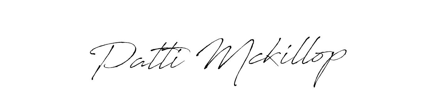 Design your own signature with our free online signature maker. With this signature software, you can create a handwritten (Antro_Vectra) signature for name Patti Mckillop. Patti Mckillop signature style 6 images and pictures png