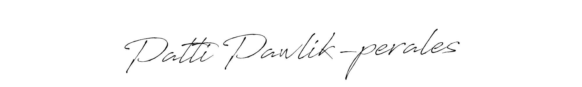 Also we have Patti Pawlik-perales name is the best signature style. Create professional handwritten signature collection using Antro_Vectra autograph style. Patti Pawlik-perales signature style 6 images and pictures png