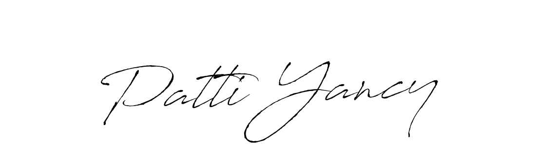 Make a beautiful signature design for name Patti Yancy. Use this online signature maker to create a handwritten signature for free. Patti Yancy signature style 6 images and pictures png