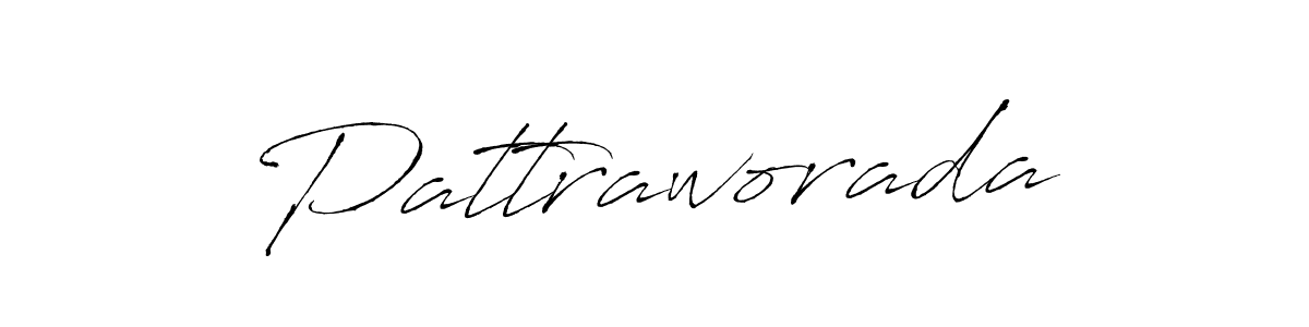 How to make Pattraworada signature? Antro_Vectra is a professional autograph style. Create handwritten signature for Pattraworada name. Pattraworada signature style 6 images and pictures png