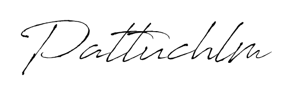 A stylish, flowing autograph style designed for name Pattuchlm using Antro_Vectra typography. Perfect for digital creative projects. Pattuchlm signature style 6 images and pictures png