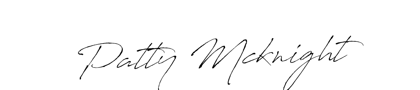 Make a beautiful signature design for name Patty Mcknight. With this signature (Antro_Vectra) style, you can create a handwritten signature for free. Patty Mcknight signature style 6 images and pictures png