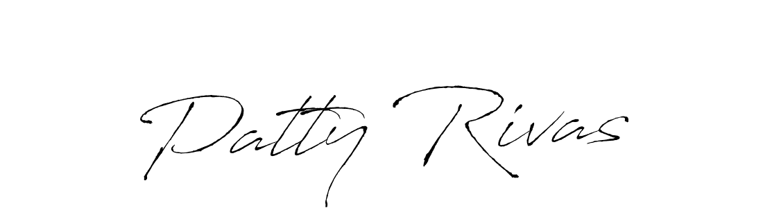 How to make Patty Rivas name signature. Use Antro_Vectra style for creating short signs online. This is the latest handwritten sign. Patty Rivas signature style 6 images and pictures png
