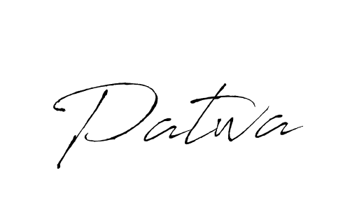 Design your own signature with our free online signature maker. With this signature software, you can create a handwritten (Antro_Vectra) signature for name Patwa. Patwa signature style 6 images and pictures png