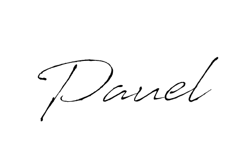 Pauel stylish signature style. Best Handwritten Sign (Antro_Vectra) for my name. Handwritten Signature Collection Ideas for my name Pauel. Pauel signature style 6 images and pictures png