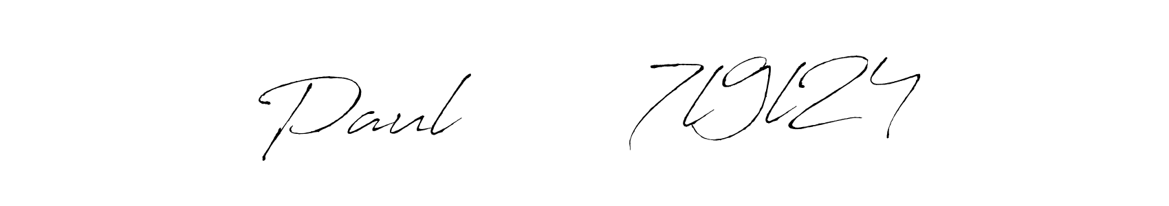 Also we have Paul       7l9l24 name is the best signature style. Create professional handwritten signature collection using Antro_Vectra autograph style. Paul       7l9l24 signature style 6 images and pictures png