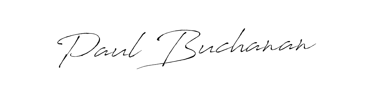 Paul Buchanan stylish signature style. Best Handwritten Sign (Antro_Vectra) for my name. Handwritten Signature Collection Ideas for my name Paul Buchanan. Paul Buchanan signature style 6 images and pictures png