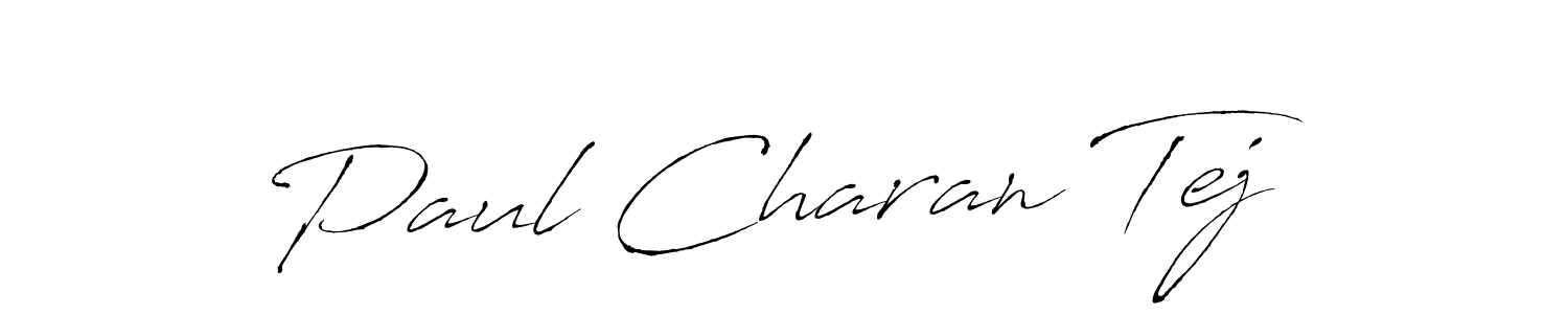 Design your own signature with our free online signature maker. With this signature software, you can create a handwritten (Antro_Vectra) signature for name Paul Charan Tej. Paul Charan Tej signature style 6 images and pictures png