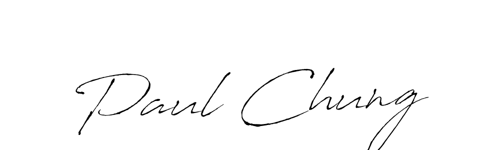 Design your own signature with our free online signature maker. With this signature software, you can create a handwritten (Antro_Vectra) signature for name Paul Chung. Paul Chung signature style 6 images and pictures png