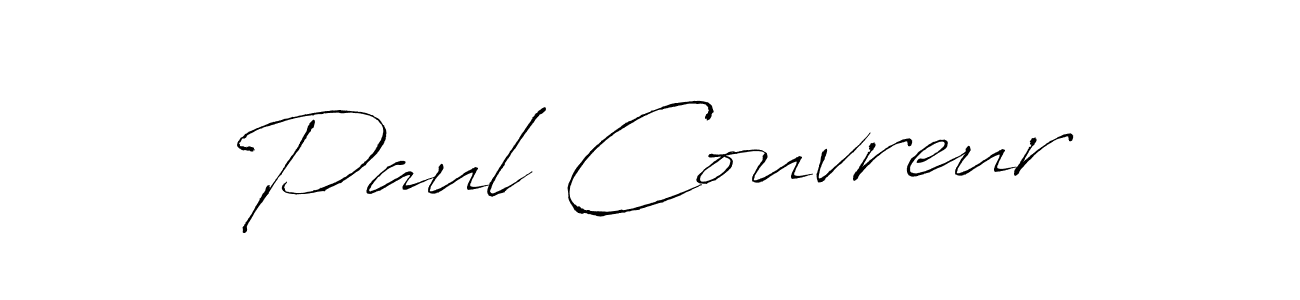 Make a beautiful signature design for name Paul Couvreur. With this signature (Antro_Vectra) style, you can create a handwritten signature for free. Paul Couvreur signature style 6 images and pictures png