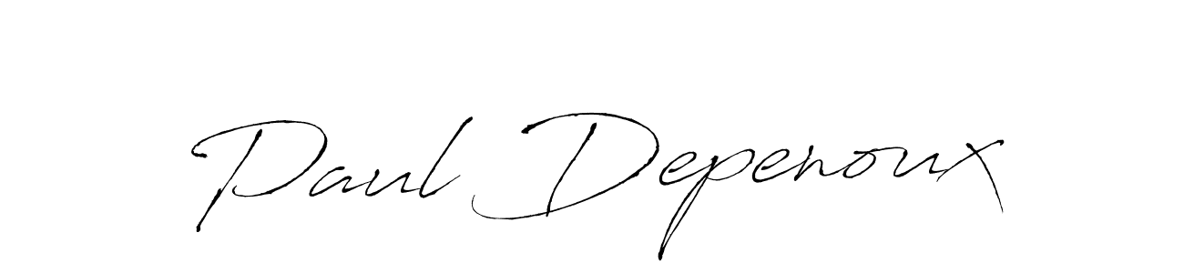 Make a beautiful signature design for name Paul Depenoux. With this signature (Antro_Vectra) style, you can create a handwritten signature for free. Paul Depenoux signature style 6 images and pictures png
