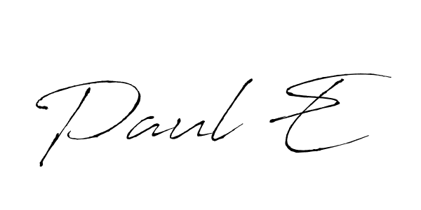 How to make Paul E name signature. Use Antro_Vectra style for creating short signs online. This is the latest handwritten sign. Paul E signature style 6 images and pictures png