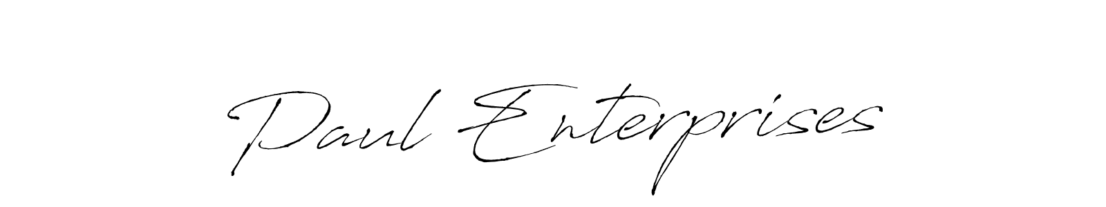 How to make Paul Enterprises name signature. Use Antro_Vectra style for creating short signs online. This is the latest handwritten sign. Paul Enterprises signature style 6 images and pictures png
