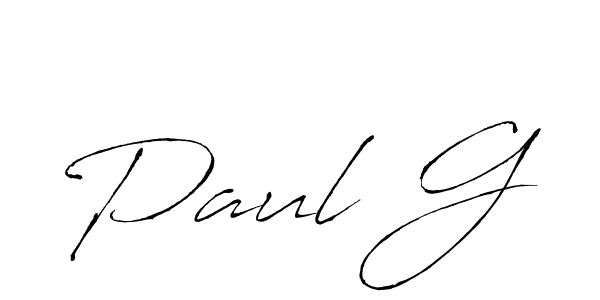 Paul G stylish signature style. Best Handwritten Sign (Antro_Vectra) for my name. Handwritten Signature Collection Ideas for my name Paul G. Paul G signature style 6 images and pictures png