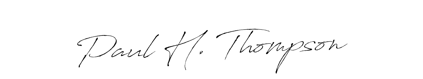 It looks lik you need a new signature style for name Paul H. Thompson. Design unique handwritten (Antro_Vectra) signature with our free signature maker in just a few clicks. Paul H. Thompson signature style 6 images and pictures png