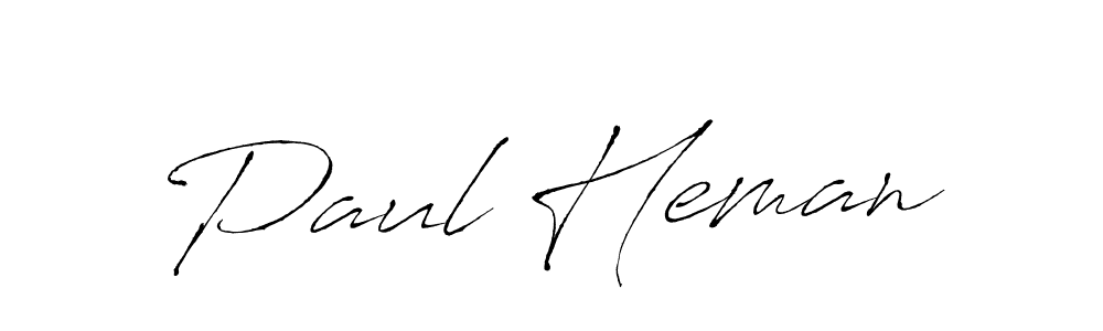 Make a beautiful signature design for name Paul Heman. With this signature (Antro_Vectra) style, you can create a handwritten signature for free. Paul Heman signature style 6 images and pictures png