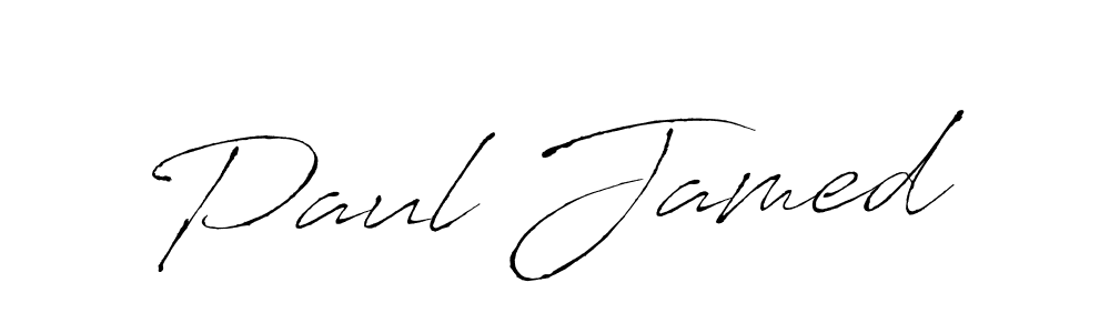 How to make Paul Jamed name signature. Use Antro_Vectra style for creating short signs online. This is the latest handwritten sign. Paul Jamed signature style 6 images and pictures png