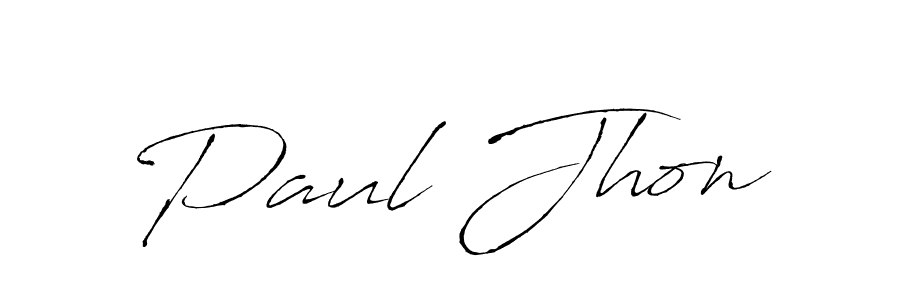 Paul Jhon stylish signature style. Best Handwritten Sign (Antro_Vectra) for my name. Handwritten Signature Collection Ideas for my name Paul Jhon. Paul Jhon signature style 6 images and pictures png