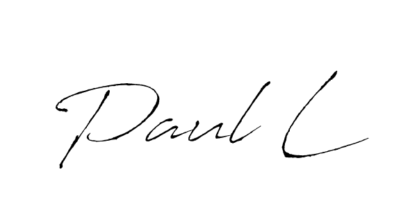 Use a signature maker to create a handwritten signature online. With this signature software, you can design (Antro_Vectra) your own signature for name Paul L. Paul L signature style 6 images and pictures png