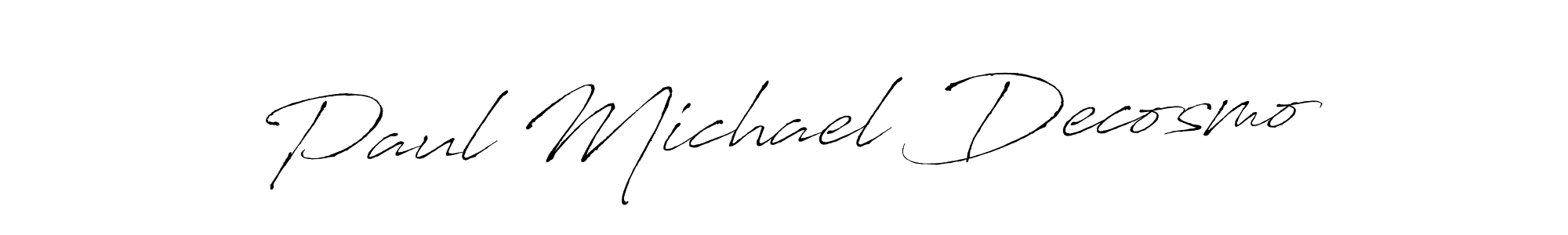 Use a signature maker to create a handwritten signature online. With this signature software, you can design (Antro_Vectra) your own signature for name Paul Michael Decosmo. Paul Michael Decosmo signature style 6 images and pictures png