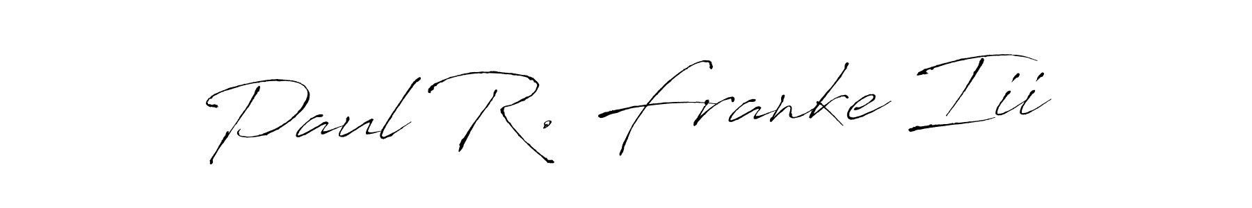 Make a beautiful signature design for name Paul R. Franke Iii. With this signature (Antro_Vectra) style, you can create a handwritten signature for free. Paul R. Franke Iii signature style 6 images and pictures png