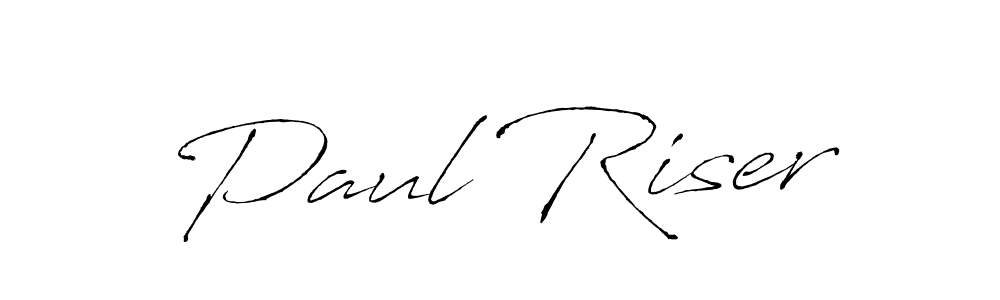 Make a beautiful signature design for name Paul Riser. With this signature (Antro_Vectra) style, you can create a handwritten signature for free. Paul Riser signature style 6 images and pictures png
