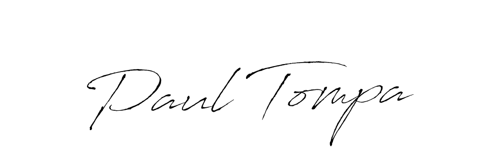 Design your own signature with our free online signature maker. With this signature software, you can create a handwritten (Antro_Vectra) signature for name Paul Tompa. Paul Tompa signature style 6 images and pictures png