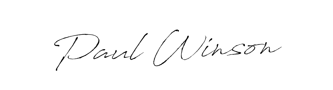 Use a signature maker to create a handwritten signature online. With this signature software, you can design (Antro_Vectra) your own signature for name Paul Winson. Paul Winson signature style 6 images and pictures png