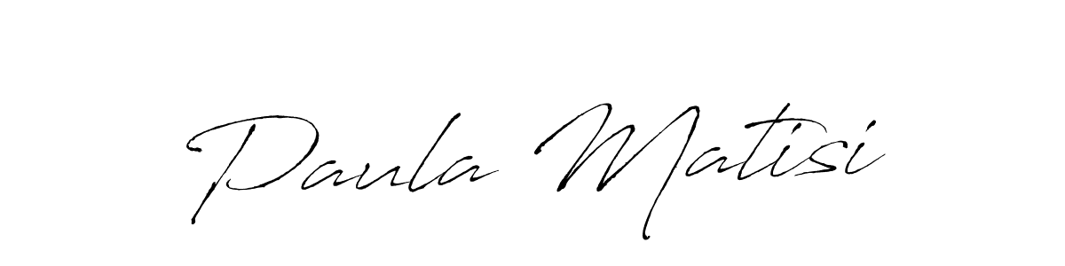 Make a beautiful signature design for name Paula Matisi. With this signature (Antro_Vectra) style, you can create a handwritten signature for free. Paula Matisi signature style 6 images and pictures png