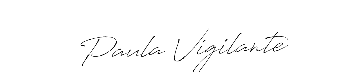 How to make Paula Vigilante signature? Antro_Vectra is a professional autograph style. Create handwritten signature for Paula Vigilante name. Paula Vigilante signature style 6 images and pictures png