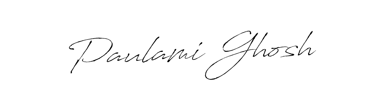 Paulami Ghosh stylish signature style. Best Handwritten Sign (Antro_Vectra) for my name. Handwritten Signature Collection Ideas for my name Paulami Ghosh. Paulami Ghosh signature style 6 images and pictures png