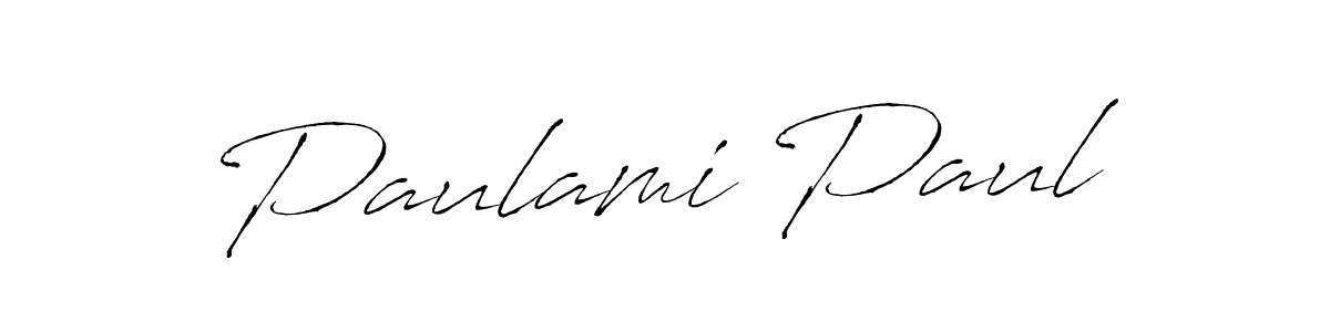 Paulami Paul stylish signature style. Best Handwritten Sign (Antro_Vectra) for my name. Handwritten Signature Collection Ideas for my name Paulami Paul. Paulami Paul signature style 6 images and pictures png