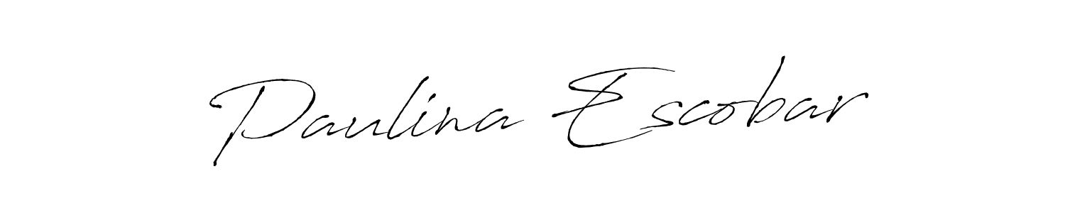 Also we have Paulina Escobar name is the best signature style. Create professional handwritten signature collection using Antro_Vectra autograph style. Paulina Escobar signature style 6 images and pictures png