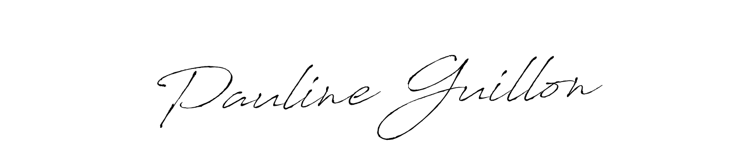 How to make Pauline Guillon signature? Antro_Vectra is a professional autograph style. Create handwritten signature for Pauline Guillon name. Pauline Guillon signature style 6 images and pictures png