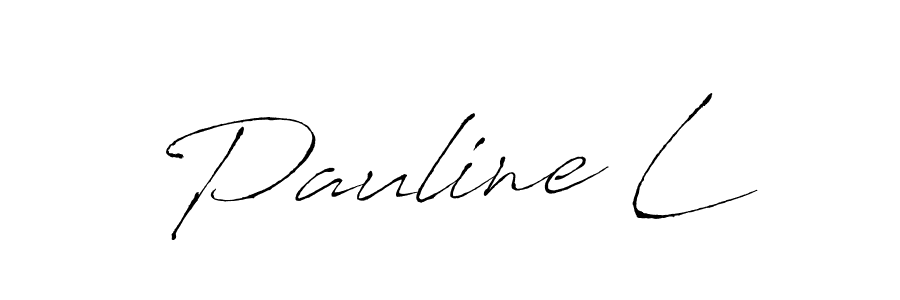 You should practise on your own different ways (Antro_Vectra) to write your name (Pauline L) in signature. don't let someone else do it for you. Pauline L signature style 6 images and pictures png