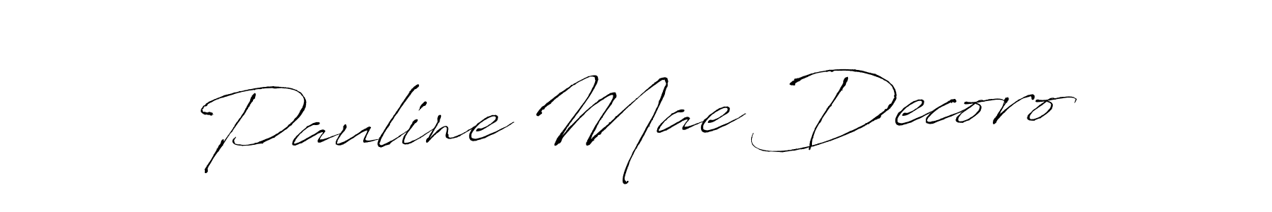Use a signature maker to create a handwritten signature online. With this signature software, you can design (Antro_Vectra) your own signature for name Pauline Mae Decoro. Pauline Mae Decoro signature style 6 images and pictures png