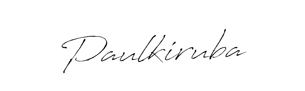 How to make Paulkiruba signature? Antro_Vectra is a professional autograph style. Create handwritten signature for Paulkiruba name. Paulkiruba signature style 6 images and pictures png