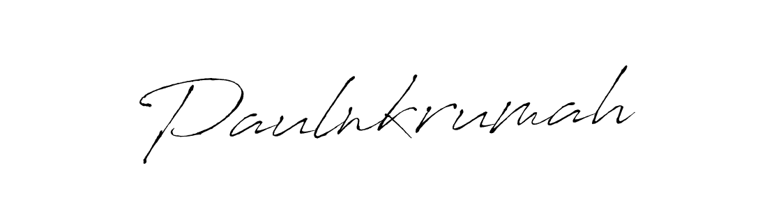 Paulnkrumah stylish signature style. Best Handwritten Sign (Antro_Vectra) for my name. Handwritten Signature Collection Ideas for my name Paulnkrumah. Paulnkrumah signature style 6 images and pictures png