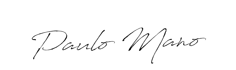 Use a signature maker to create a handwritten signature online. With this signature software, you can design (Antro_Vectra) your own signature for name Paulo Mano. Paulo Mano signature style 6 images and pictures png