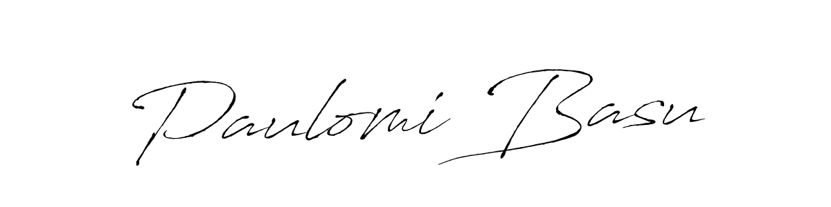 Create a beautiful signature design for name Paulomi Basu. With this signature (Antro_Vectra) fonts, you can make a handwritten signature for free. Paulomi Basu signature style 6 images and pictures png